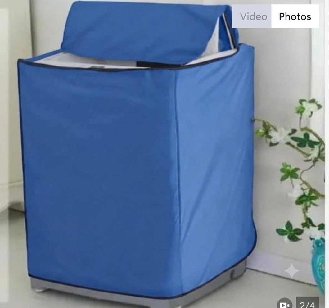 Blue washing machine cover for top load washing machine