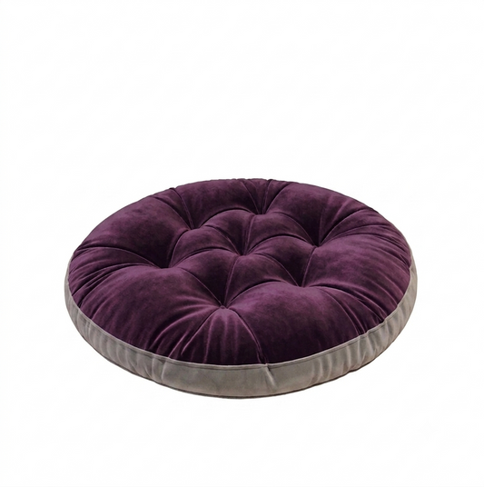 Pair of Premium Velvet Round Sitting Cushion