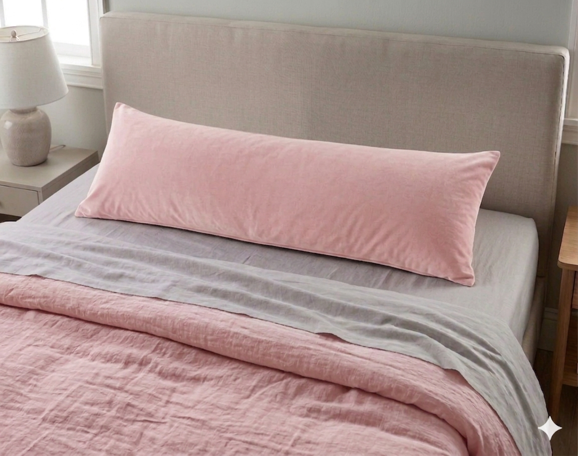Premium Cotton Long Body Pillow | Luxelyers